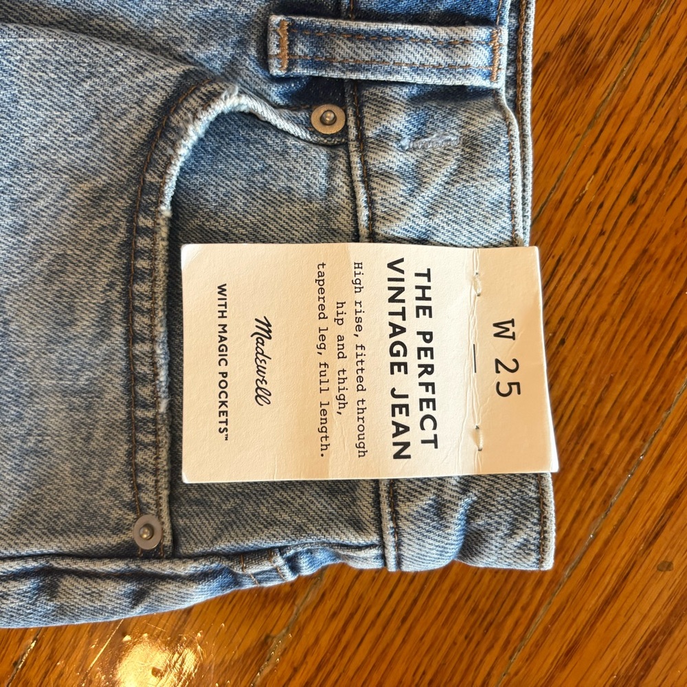 Madewell Perfect Vintage NWT - Picture 5 of 5
